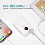 ROMOSS 10000mAh Power Bank OM10, 3 Inputs & 2 Outputs Fast Charge Portable Charger, Type-C External Battery Pack Compatible for iPhone 11, iPhone Xs, iPhone 8, iPhone 7, Samsung S20