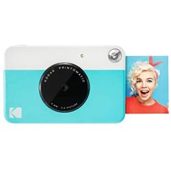 Zink KODAK Printomatic Digital Instant Print Camera (Blue), Full Color Prints On ZINK 2x3 Sticky-Backed Photo Paper - Print Memories Instantly