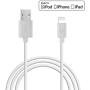 Apple Certified iPhone Lightning Cable 3 ft - for iPhone X XS XR XS Max SE 8 Plus 8 7 Plus 7 6S Plus 6 Plus 6 6S 5S 5 5C - Charge & Sync - 2.4a Rapid Power - Take for Travel - White