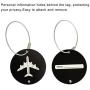 6 pcs Luggage Tags, Ganuo Travel ID Labels Suitcase Card Aluminium Metal Address ID Identity Card for Travel, Address Card, Luggage Cards