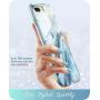 i-Blason Cosmo Glitter Clear Bumper Case for iPhone 8 Plus/iPhone 7 Plus, Blue
