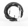The LOOP earbuds holder headphones cord wrap 3x durable cable organizer black white clear pack