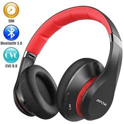 Mpow 059 Plus Active Noise Cancelling Headphones, 50 Hours Playtime Bluetooth Headphones Over Ear, Bluetooth 5.0, CVC 8.0 Mic, Fast Charging, Memory Foam Earpads, Deep Bass, for PC/Cell Phones/TV