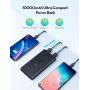 Portable Charger RAVPower 10000mAh Power Bank Dual USB Ports Battery Pack Ultra Slim Total 3.4A iSmart Output Charger Light External Battery Pack Compatible with iPhone Samsung Galaxy and More