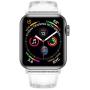 iiteeology Compatible with Apple Watch Band 38mm 40mm, Women Glitter Soft Silicone Sports iWatch Band Strap for Apple Watch Series 5/4/3/2/1 (38mm 40mm Clear/Silver)