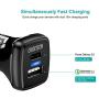 CHOETECH USB C Car Charger, 36W 2-Port Fast Car Charger, 18W Power Delivery Quick Charge 3.0 Type C Car Adapter Compatible iPhone 11/11 Pro/11 Pro Max/XS Max/SE, Galaxy Note 10/S10, Pixel 4, iPad Pro