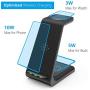 Intoval Wireless Charger, Wireless Charging Station for Samsung Galaxy Phone/Watch/Buds, Fit for S20/S10/S9/S8/Note 10/Note 9/Note 8, Active 2/Active 1/ Gear S3/ Gear Sport/Gear Fit 2, Galaxy Buds