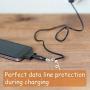Jetec 12 Pieces Highly Flexible Silicone Micro USB Protector, Mouse Cable Protector, Suit for All Cell Phones, Computers and Chargers (Gray)