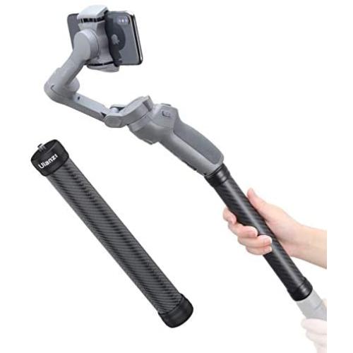 ULANZI Carbon Fiber Extension Monopod Pole Rod Extendable Stick 1/4 Thread Compatible for DJI OSMO Mobile 3 Zhiyun Smooth 4 Q/Hohem/Moza Stabilizer Gimbal