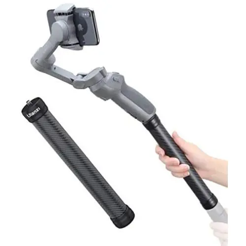 ULANZI Carbon Fiber Extension Monopod Pole Rod Extendable Stick 1/4 Thread Compatible for DJI OSMO Mobile 3 Zhiyun Smooth 4 Q/Hohem/Moza Stabilizer Gimbal ULANZI Carbon Fiber Extension Monopod Pole Rod Extendable Stick 1/4 Thread Compatible for DJI OSMO Mobile 3 Zhiyun Smooth 4 Q/Hohem/Moza Stabilizer Gimbal