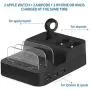 Ocim 6 Port USB Charging Station,Multiple Devices Desktop Charger Docking Organizer Compatible for Airpods Apple iWatch iPhone iPad Tablets and Smart Cell Phones Ocim 6 Port USB Charging Station,Multiple Devices Desktop Charger Docking Organizer Compatible for Airpods Apple iWatch iPhone iPad Tablets and Smart Cell Phones
