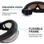 LJDJ Ski Goggles, Pack of 4 - Snowboard Adjustable UV 400 Protective Motorcycle Goggles Outdoor Sports Tactical Glasses Dust-Proof Combat Military Sunglasses for Kids, Boys, Girls, Youth, Men, Women