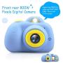 Kids Camera Gifts for 3-9 Year Old Girls,1080P HD Mini Rechargeable Children Shockproof Digital Front and Rear Selfie Camera Child Camcorder Waterproof 2.0” LCD Screen (Blue)