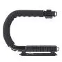 Walway C Shape Handle Grip Stabilizer Low Position Shooting System with Hot-Shoe Mount for GoPro DSLR Camera Camcorder Walway C Shape Handle Grip Stabilizer Low Position Shooting System with Hot-Shoe Mount for GoPro DSLR Camera Camcorder