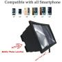 Mobile Phone Screen Magnifier Amplifier, Anzhee 2020 Newest Design 8" Curved 3D HD Anti-Blue Light Adjustable Foldable Cell Phone Screen Enlarger Compatible for iPhone Samsung & All Smart-Phone Video