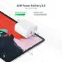 USB C Fast Charger, 30W 2 Port Charger with 18W USB-C Power Adapter for 2020/2018 iPad Pro 12.9 11, Pixel 2 3 4 XL 2XL 3XL 4XL Galaxy S9 S8, Foldable PD 3.0 Wall Charger with 6.6ft USB C to C Cable