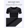 Mens Slimming Body Shaper Seamless Compression Shirt Tummy Control Slimmer Shapewear Gynecomastia Undershirt