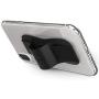 Sinjimoru Phone Grip Stand, Secure Handy Phone Strap for iPhone and Android, Phone Holder with Leather Phone Stand. Sinji Grip Black