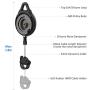 [Pro Version] KIWI design VR Cable Management, Retractable Ceiling Pulley System for HTC Vive/HTC Vive Pro/Oculus Rift S/PS VR/Microsoft MR/Samsung Odyssey VR Accessories (Black, 3 Pack)