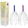 Scalp Massagers, Handheld Head Massage Tingler, Scratcher for Deep Relaxation, Hair Stimulation and Stress Relief (2 Pack, Random Colors)
