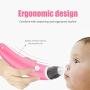 YAVOCOS Baby Nasal Aspirator Electric Safe Hygienic Nose Cleaner with 2 Sizes of Nose Tips and Oral Snot Sucker for Newborns Boy Girls (Red WithBox)