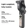 Hohem iSteady X - 3-Axis 0.5 lbs Lightweight Smartphone Gimbal Foldable Handheld Pocket Stabilizer Youtuber Vlogger Live Video for iPhone 11 Pro Max X XS, Android - Black