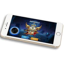 Xeminor Convenient Phone Game Controller Touch Screen Suction Cup Game Joystick for Phone (Blue)