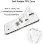 Unov Case Clear with Design Slim Protective Soft TPU Bumper Embossed Pattern [Support Wireless Charging] Cover for iPhone XR 6.1 Inch(Alpaca Bags)