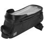 MAGT Bike Tube Bag, Outdoor Universal Bike Mobile Phone Bag with Sun Visor Frame Fingerprint Unlock Bike Front Tube Bag Cycling Accessories