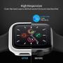 Deilin 2 Packs Hard PC Case Compatible with Apple Watch Series 5 Series 4 44mm Buit in 9H Tempered Glass Screen Protector, Slim Bumper Cover Overall Protective Scratch Resistant for iwatch Series 5/4