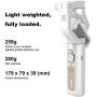 Hohem iSteady X - 3-Axis 0.5 lbs Lightweight Smartphone Gimbal Foldable Handheld Pocket Stabilizer Youtuber Vlogger Live Video for iPhone 11 Pro Max X XS, Android - White Hohem iSteady X - 3-Axis 0.5 lbs Lightweight Smartphone Gimbal Foldable Handheld Pocket Stabilizer Youtuber Vlogger Live Video for iPhone 11 Pro Max X XS, Android - White