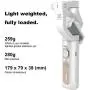 Hohem iSteady X - 3-Axis 0.5 lbs Lightweight Smartphone Gimbal Foldable Handheld Pocket Stabilizer Youtuber Vlogger Live Video for iPhone 11 Pro Max X XS, Android - White