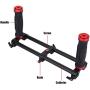 Dual Handheld Grip Bracket,Camera Dual Grip Extender Handle Gimbal Stabilizer Rig Accessory for Zhiyun Feiyu