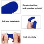 12Pcs Mobile Game Controller Finger Sleeves, Breathable Anti-Sweat Gaming Finger Cot for PUBG/Call of Duty Sensitive Touch Screen Finger Sleeve for Android iSO Phone (Blue)