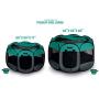 Ruff n Ruffus Portable Foldable Pet Playpen + Carrying Case & Collapsible Travel Bowl | Indoor/Outdoor use | Water Resistant | Removable Shade Cover | Dogs/Cats/Rabbit | Available in 3 Sizes