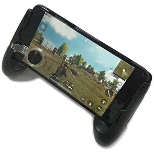 Mobile Joystick Controller Grip Case for Smartphones, Mobile Phone Gaming Grip with Joystick, Controller Holder Ergonomic Design (Black Type 01)