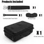 AMVR Leather Fashion Travel Case for Storage Oculus Quest VR Gaming Headset and Touch Controllers,Gamepad,Mobile Power Accessories Waterproof Carrying Bag
