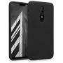 kwmobile TPU Silicone Case Compatible with OnePlus 6 - Soft Flexible Rubber Protective Cover - Black