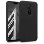 kwmobile TPU Silicone Case Compatible with OnePlus 6 - Soft Flexible Rubber Protective Cover - Black