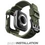 SUPCASE [Unicorn Beetle Pro] Case for Apple Watch 4 / Apple Watch 5 [44mm], Rugged Protective Case with Strap Bands for Apple Watch Series 4 2018 / Series 5 2019 Edition (DarkGreen)