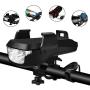 Tsuinz USB Rechargeable Bike Headlight Waterproof Cycling Light, LED Light Bike Horn and Power Bank Frontlight with 3 Modes, Easy to Install Bike Light, Cycling Safety Commuter Frontlight