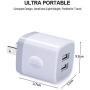 USB Charging Plug, GiGreen 5-Pack 2.1A Dual Port Phone Power Block Travel Adapter Fast Wall Charger Box Compatible iPhone XS MAX/X/8/7/6S Plus, Samsung S10+/S9+/S8/S7/S6 Edge, LG G8/G7/G6/V30, Moto G6