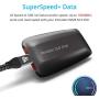 USB C to USB C 3.1 Gen 2 Cable (10 Gbps-3.3Ft) USB C Video Cable, ANDNOVA USB Type C PD 100W 5A Fast Charging Compatible with MacBook Air Pro SSD, 4k 60Hz 2k 165Hz 144Hz 120Hz Display Monitor