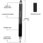 Capacitive Stylus Pens, 2 in 1 Universal Disc Stylist Pens for All Capacitive Touch Screens Cell Phones, iPad, Tablet, Laptops with 6 Replacement Tips by Molichang (3 Pcs) (Black/White/Rose)