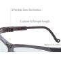 Uvex by Honeywell Genesis Safety Glasses with Uvextreme Anti-Fog Coating, Vapor Blue Frame