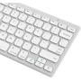 Arteck Ultra-Slim Bluetooth Keyboard Compatible with iPad 10.2-inch/iPad Air/iPad 9.7-inch/iPad Pro/iPad Mini, iPhone and Other Bluetooth Enabled Devices Including iOS, Android, Windows Silver