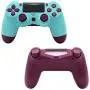 RONSHIN Wireless Controller, for PS4/Slim Controller Bluetooth 4.0 Mobile Gamepad with Light Bar Blue Camouflage Gifts for Boys