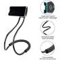 Cell Phone Holder Lazy Mobile Phone Mount Stand Universal Lazy Bracket Hanging On Neck DIY Free Rotating Multiple Functions(Black) Cell Phone Holder Lazy Mobile Phone Mount Stand Universal Lazy Bracket Hanging On Neck DIY Free Rotating Multiple Functions(Black)