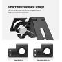 Ringke Super Folding Stand, 2 in 1 Portable Smartphone & Smartwatch Stand Compatible with Galaxy Watch 3 (41mm / 45mm), Galaxy Watch Active 1/2 (40mm, 44mm), Nintendo Switch and More