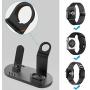 OLEBR 3 in 1 Charging Stand Compatible with iWatch Series 5/4/3/2/1, AirPods and iPhone Xs/X Max/XR/X/8/8Plus/7/7 Plus /6S /6S Plus(Original Charger & Cables Required) Black